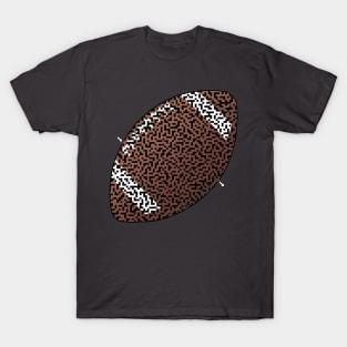 Football Shaped Maze & Labyrinth T-Shirt